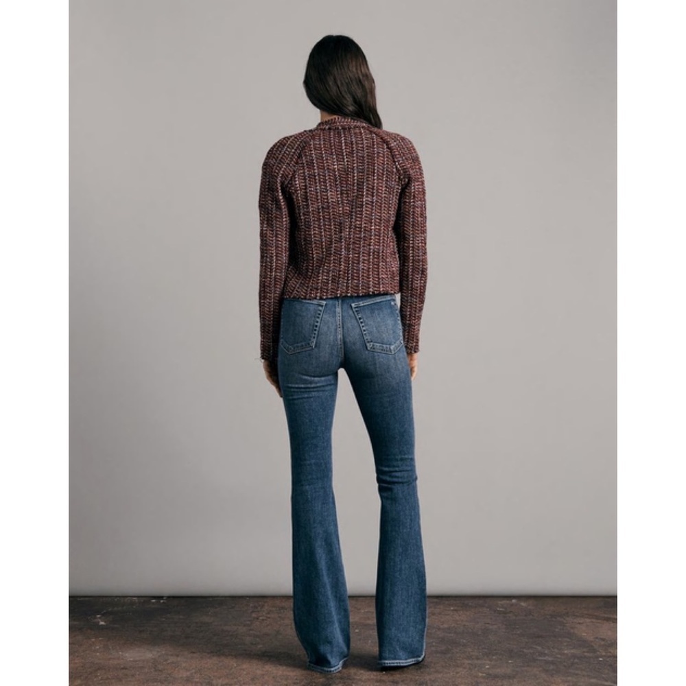 Rag & Bone Burgundy Tweed Jacket Classic Fit Marisa Jacket NWT $575 - Picture 5 of 6